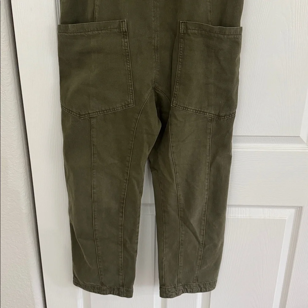 Free People Denim Jumpsuit Sz S in Olive - Picture 5 of 7